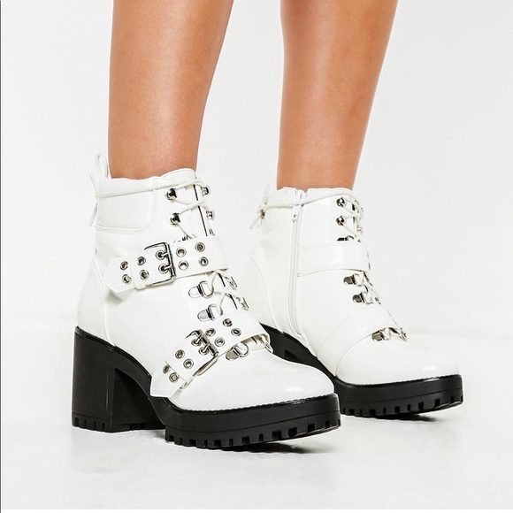 missguided white boots